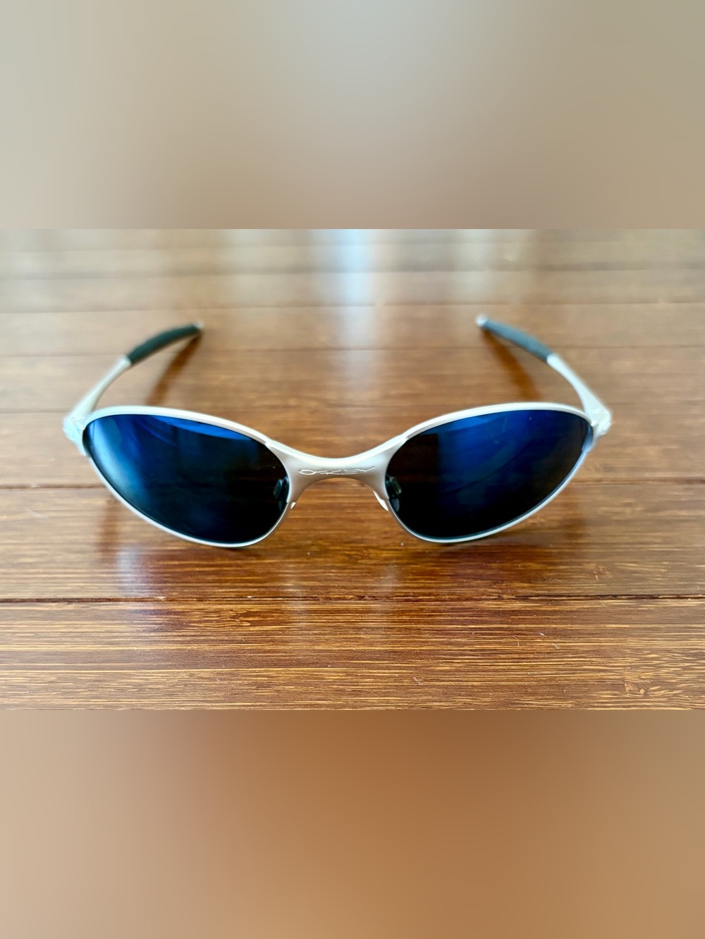 Vintage Oakley C-Wire Gen 1 Platinum Ice Iridium Rare Y2K gorpcore